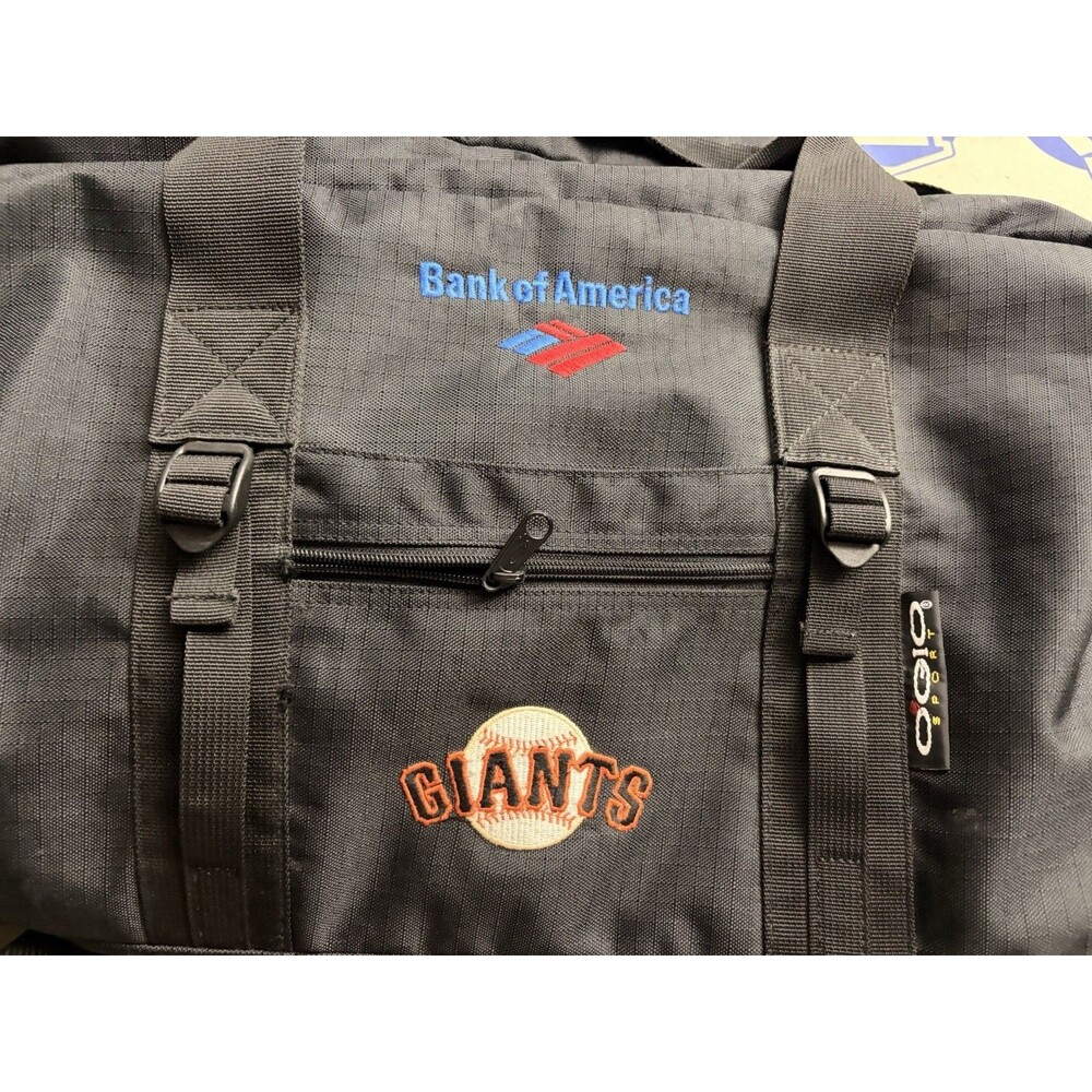 Vintage 90’s Ogio San Francisco SF Giants x B of A Duffle Gym Bag Black Carry On